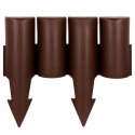 Palisada Ogrodowa Obrzeże 25 cm VILDE Brązowa Odporna na Warunki