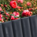 Palisada Ogrodowa Obrzeże 25 cm VILDE Grafitowa Łatwy Montaż