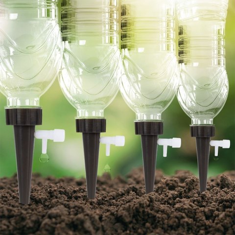 Nawadniacz do Roślin na Butelkę z Tworzywa Czarny 4 szt. PROGARDEN