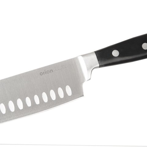 Nóż kuchenny stalowy azjatycki do siekania Santoku 33 cm Nóż kuchenny stalowy azjatycki do siekania Santoku 33 cm