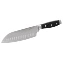 Nóż kuchenny stalowy azjatycki do siekania Santoku 33 cm