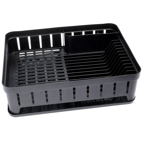 Suszarka do Naczyń na Talerze Sztućce Pojemna Czarna VILDE 40 x 31 x 12 cm