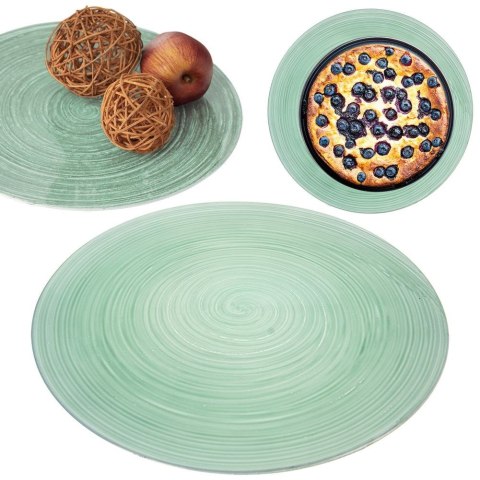 Taca Podtalerz Dekoracyjny 33 cm ORION Miętowa Nie do Zmywarki