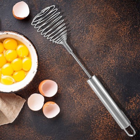 Trzepaczka Spiralna do Ubijania Jajek i Sosów 26 cm ORION Stal Nierdzewna