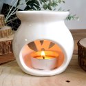 Kominek ceramiczny z olejkami zapachowymi i świecami tealight zestaw 15 szt.