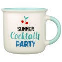 Kubek Porcelanowy 380 ml NAVA Summer Cocktails Party Miętowy Uchwyt