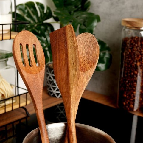 Zestaw Przyborów Kuchennych 3 el. EXCELLENT HOUSEWARE Drewno Akacjowe