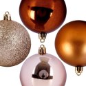 Bombki Choinkowe Bursztynowe Nietłukące 7 cm 6 szt. ORION Dekoracyjne