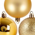 Bombki Choinkowe ORION Złote 6 cm 12 szt. Nietłukące Błyszczące Matowe