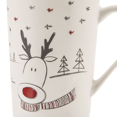 Kubek Porcelanowy 430 ml ORION Renifer Świąteczny do Zmywarki Mikrofalówki