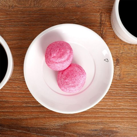 Spodek Mały Talerzyk Ceramiczny Biały SERCE 12 cm do Kubka ORION