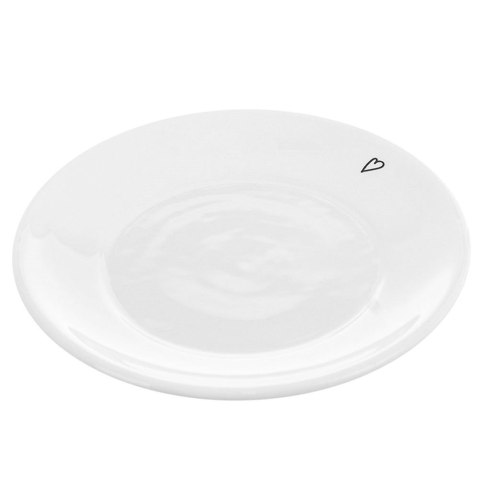 Spodek Mały Talerzyk Ceramiczny Biały SERCE 12 cm do Kubka ORION