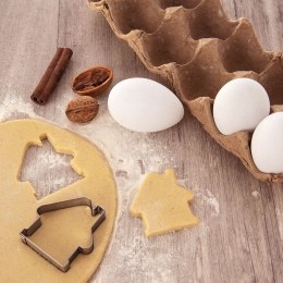 Wykrawacz cukierniczy stalowy / foremka do ciastek pierników domek 5,5 cm