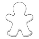 Wykrawacz do Ciastek Ludzik 6,5 x 5,5 cm Stal Nierdzewna do Zmywarki ORION