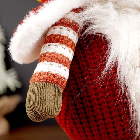 Figurka Świąteczna Skrzat VILDE 39 cm Czerwony Stojący Dekoracyjny