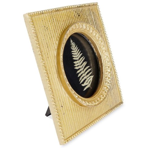 Ramka na Zdjęcia Fotografie Złota Ozdobna Dekoracyjna Stojąca VILDE 10x10cm