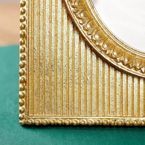 Ramka na Zdjęcia Fotografie Złota Ozdobna Dekoracyjna Stojąca VILDE 10x10cm