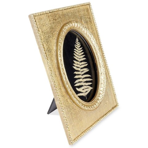 Ramka na Zdjęcia Złota Polystone do Postawienia 13 x 18 cm VILDE