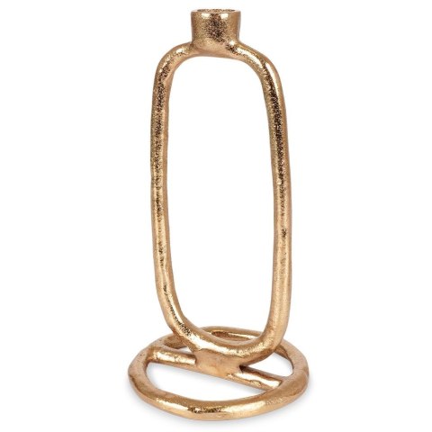 Świecznik Dekoracyjny Ozdobny Aluminiowy Złoty ORION 24 cm