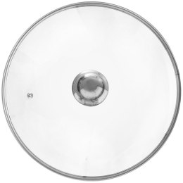 Glasdeckel Pfannen-Deckel Topfdeckel Universaldeckel mit Edelstahlrand hitzebeständiges Glas 32 cm