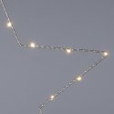 Gwiazda świąteczna świecąca metalowa srebrna 25 led 45 cm