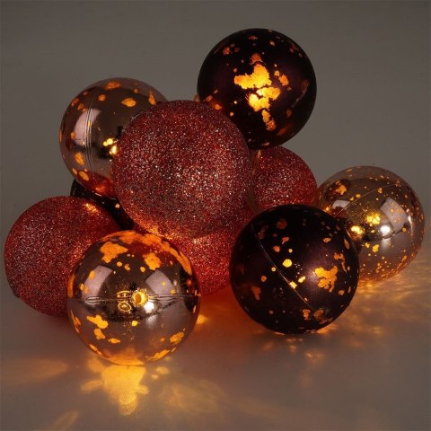 Lampki Bombki Świecące 10 led Fioletowe 4 cm ORION na Baterie