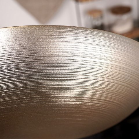 Miska Szklana Misa na Sałatkę Salaterka Złota VILDE 30 cm 2,2 l