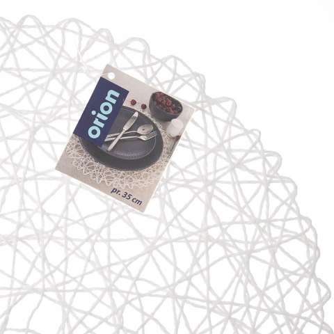 Podkładka na Stół Okrągła Papierowa Biała 35 cm ORION Ozdobna Koronka