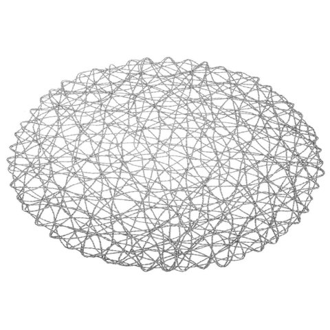 Podkładka na Stół Okrągła Koronkowa Szara 35 cm ORION Ozdoba Stół