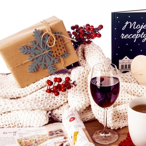 Podstawki pod Kubek Filcowe Płatek Śniegu 6 szt. 13,5 cm ORION Szare