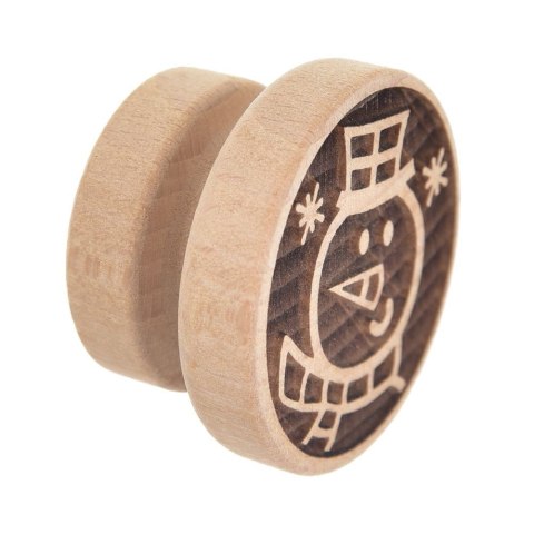 Stempel do Ciastek Drewniany Bałwan Pierników Dekoracja 5,5 cm ORION