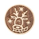 Stempel do Ciastek Drewniany Renifer Pierników Dekoracja 5,5 cm ORION