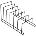 Stojak Organizer na Pokrywki Talerze Metalowy Czarny ORION 34 x 18 x 18 cm