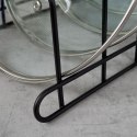 Stojak Organizer na Pokrywki Talerze Metalowy Czarny ORION 34 x 18 x 18 cm