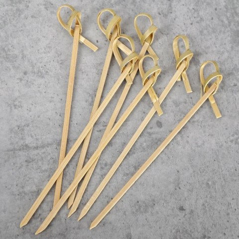 Wykałaczki do Przekąsek Bambusowe 10 cm 30 szt. Drewniane HIT