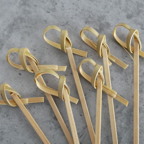 Wykałaczki do Przekąsek Bambusowe 10 cm 30 szt. Drewniane HIT