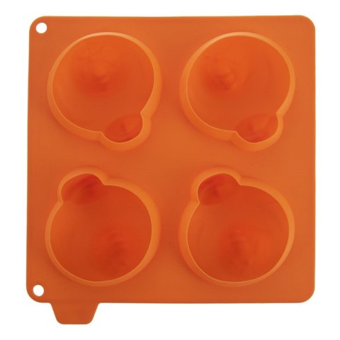 Forma do ciastek i pralin silikonowa pomarańczowa kurka SILLINIE
