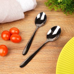 Łyżeczki do Herbaty Stal Nierdzewna Czarne BLACK 2 Szt. 14,5 cm ORION