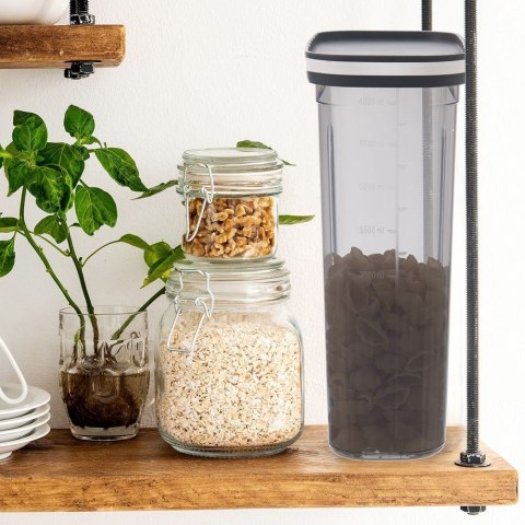 Pojemnik na Produkty Sypkie z Dozownikiem 4 L Miarka 21,5 x 11,5 x 28,5 cm