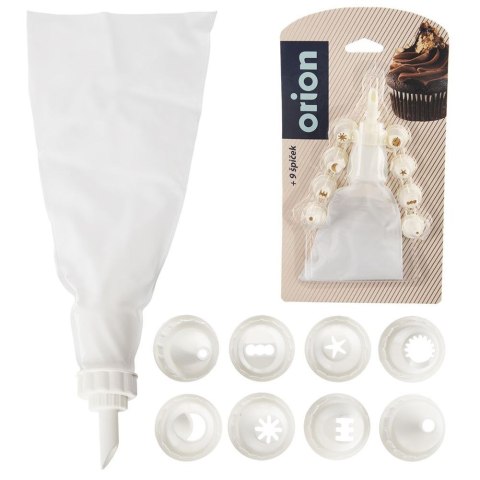 Rękaw Cukierniczy i Tylki Zestaw 10 el. 26 cm Dekoracja ORION