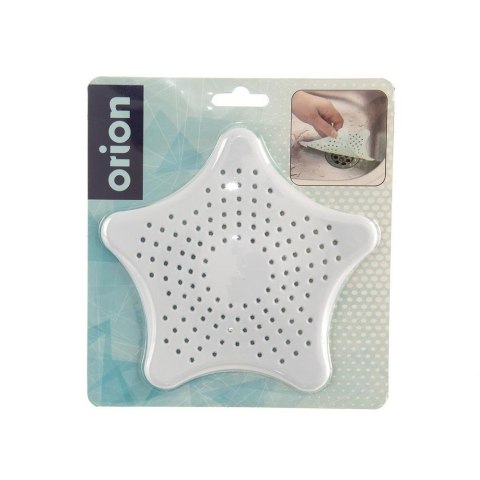 Sitko do Zlewu Gwiazda Białe z Przyssawkami Duże 16 cm Łazienka ORION