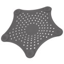 Sitko do Zlewu Gwiazda Szare z Przyssawkami Duże 16 cm Łazienka ORION