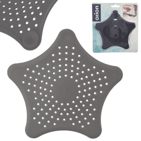 Sitko do Zlewu Gwiazda Szare z Przyssawkami Duże 16 cm Łazienka ORION