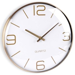 Zegar ścienny złoty biały 30 cm