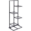 Kwietnik Stojak na Kwiaty 4-Poziomowy Kaskada Metalowy Loft VILDE 102 cm