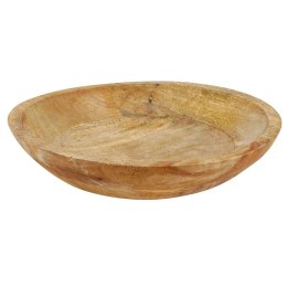 Miska misa na owoce do serwowania dań drewniana 30x6,5 cm