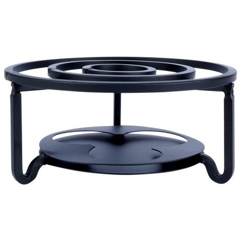 Podgrzewacz pod Dzbanek do Herbaty Kawy Metalowy Czarny Trwały VILDE 16,5cm