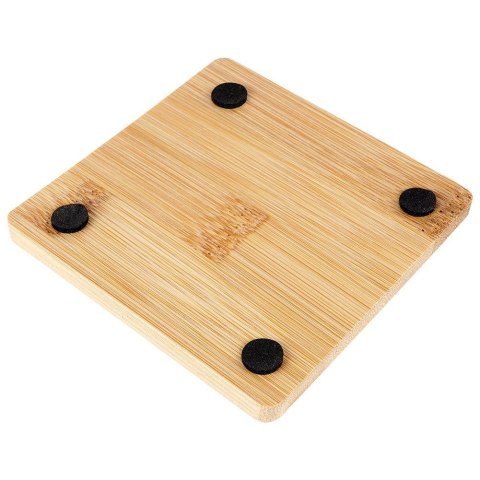 Podstawki pod Kubek Bambusowe Kwadratowe 4 szt. 9,7 cm EXCELLENT HOUSEWARE