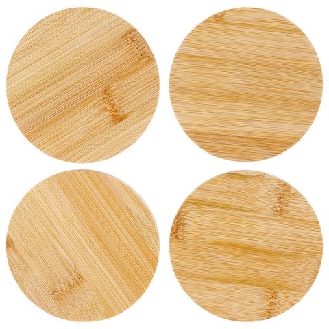 Podstawki pod Kubek Bambusowe Okrągłe 4 szt. 9,7 cm EXCELLENT HOUSEWARE