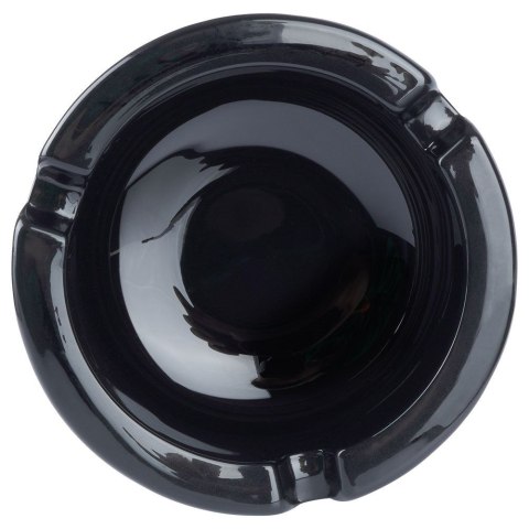 Popielniczka Szklana Czarna Okrągła Stołowa Klasyczna 85 cm VILDE